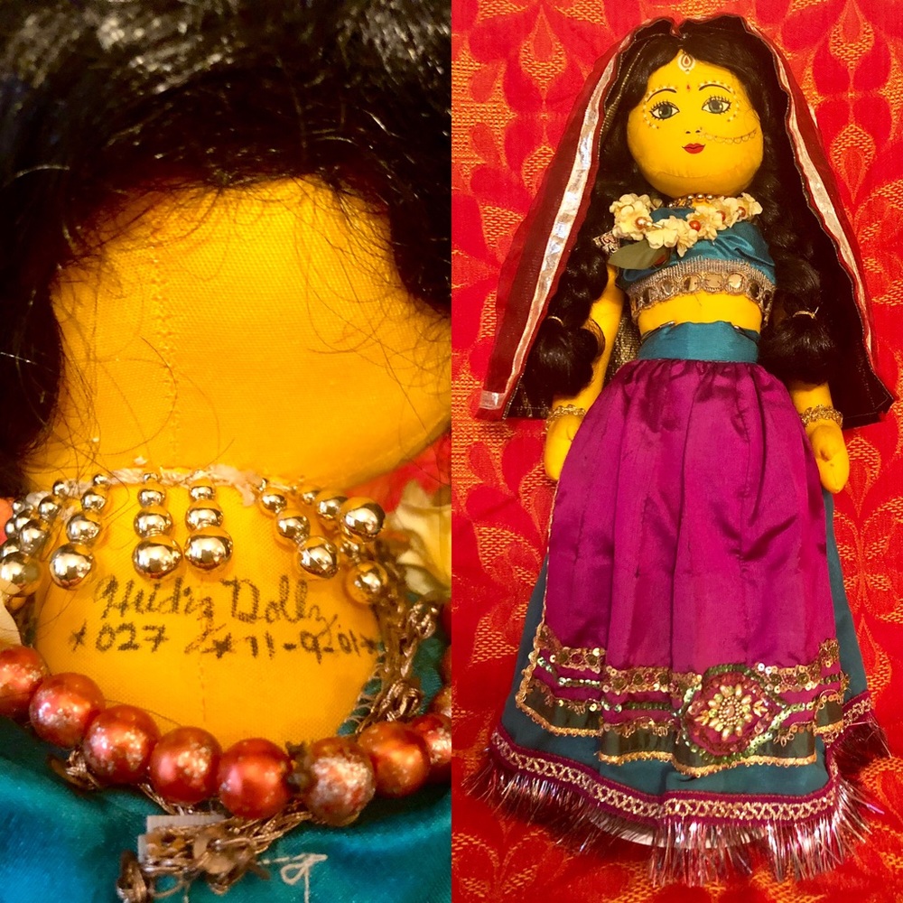 Radha Krishna Hindu spirit worship altar India doll
